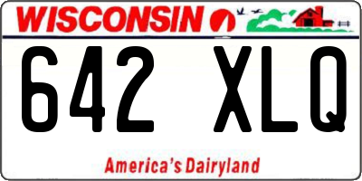 WI license plate 642XLQ