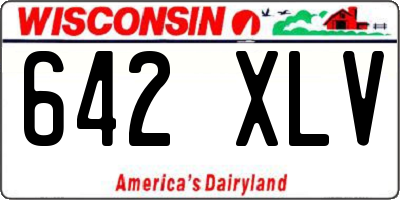 WI license plate 642XLV