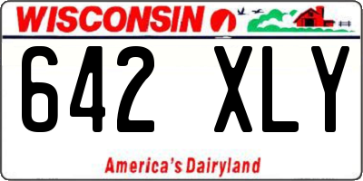 WI license plate 642XLY
