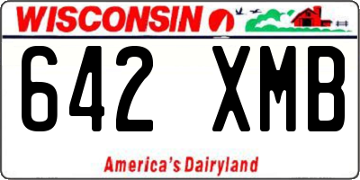 WI license plate 642XMB