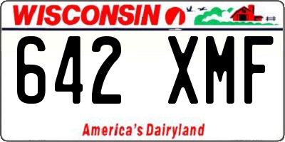 WI license plate 642XMF
