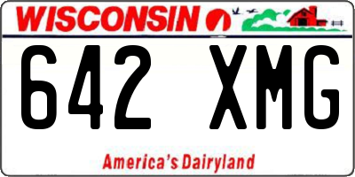 WI license plate 642XMG