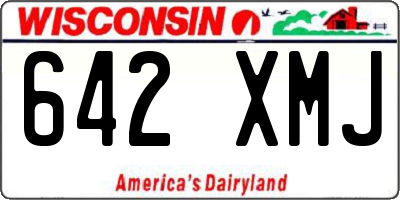 WI license plate 642XMJ
