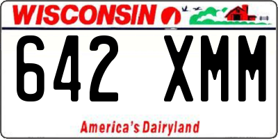 WI license plate 642XMM