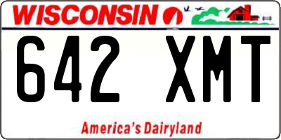 WI license plate 642XMT