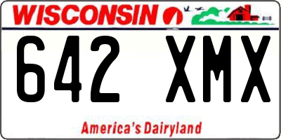 WI license plate 642XMX