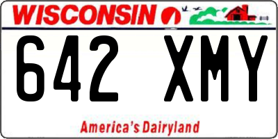 WI license plate 642XMY