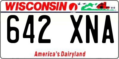 WI license plate 642XNA