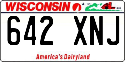 WI license plate 642XNJ