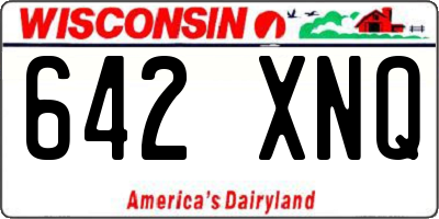 WI license plate 642XNQ