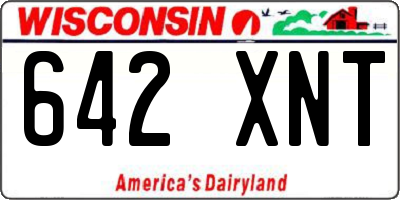 WI license plate 642XNT