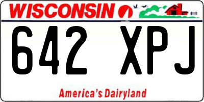 WI license plate 642XPJ
