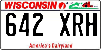 WI license plate 642XRH