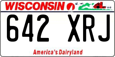 WI license plate 642XRJ