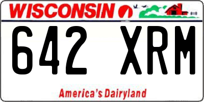 WI license plate 642XRM