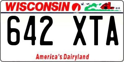 WI license plate 642XTA