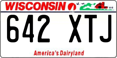 WI license plate 642XTJ
