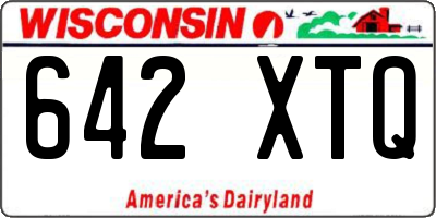 WI license plate 642XTQ