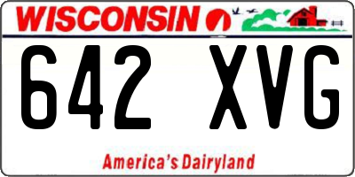 WI license plate 642XVG