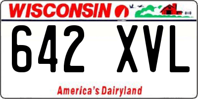 WI license plate 642XVL