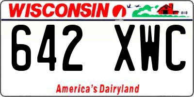 WI license plate 642XWC