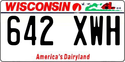 WI license plate 642XWH
