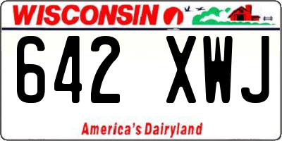 WI license plate 642XWJ