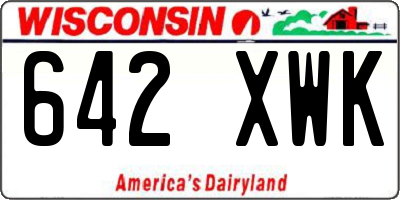 WI license plate 642XWK