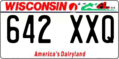 WI license plate 642XXQ