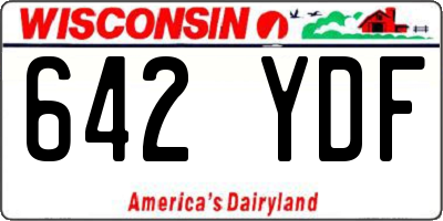 WI license plate 642YDF