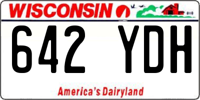 WI license plate 642YDH