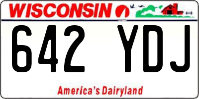 WI license plate 642YDJ