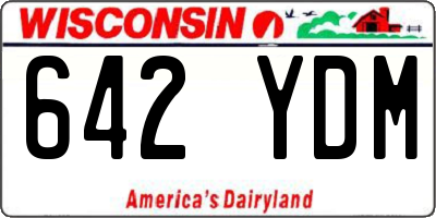 WI license plate 642YDM