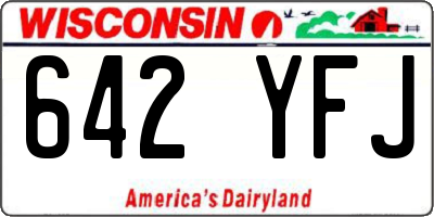 WI license plate 642YFJ