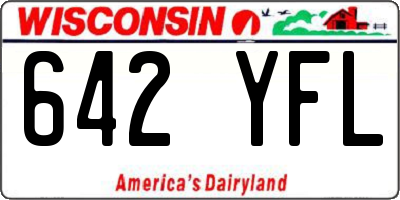 WI license plate 642YFL