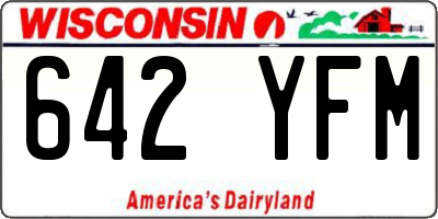 WI license plate 642YFM