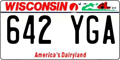 WI license plate 642YGA