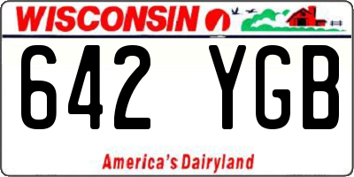WI license plate 642YGB