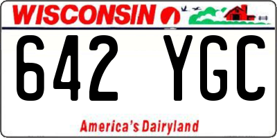 WI license plate 642YGC