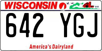 WI license plate 642YGJ