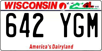 WI license plate 642YGM
