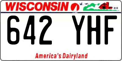 WI license plate 642YHF