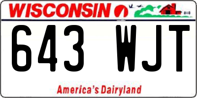 WI license plate 643WJT