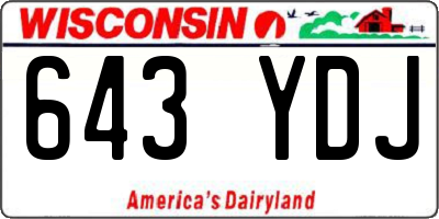 WI license plate 643YDJ