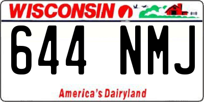 WI license plate 644NMJ