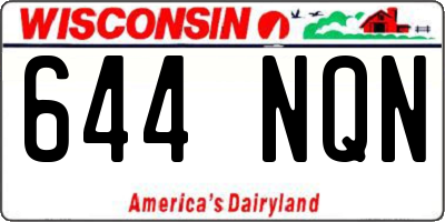 WI license plate 644NQN