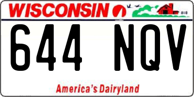 WI license plate 644NQV
