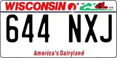 WI license plate 644NXJ