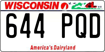 WI license plate 644PQD