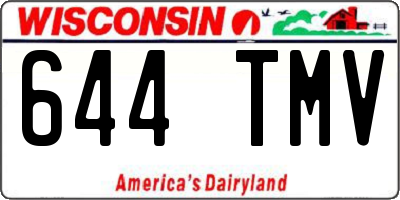 WI license plate 644TMV